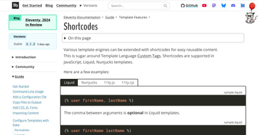 OpenGraph image for 11ty.dev/docs/shortcodes/