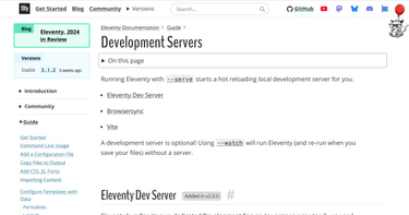 OpenGraph image for 11ty.dev/docs/watch-serve/#override-browsersync-server-options