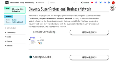 OpenGraph image for 11ty.dev/super-professional-business-network/