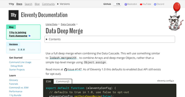 OpenGraph image for 11ty.io/docs/data-deep-merge/