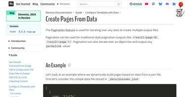 OpenGraph image for 11ty.io/docs/pages-from-data/