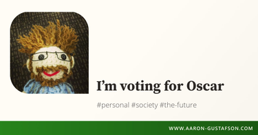 OpenGraph image for aaron-gustafson.com/notebook/im-voting-for-oscar/