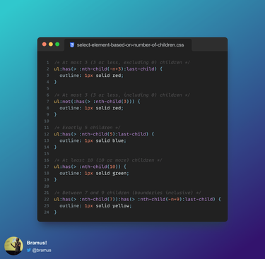 OpenGraph image for bram.us/2022/11/17/style-a-parent-element-based-on-its-number-of-children-using-css-has/