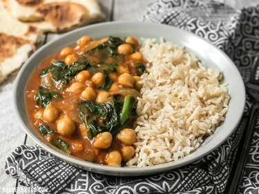 OpenGraph image for budgetbytes.com/curried-chickpeas-spinach/