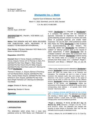 OpenGraph image for documentcloud.org/documents/22077446-shotspotter-inc-v-media_-2022-del-super-lexis-268