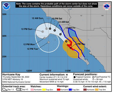 OpenGraph image for ecowatch.com/hurricane-kay-california.html