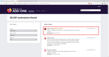 OpenGraph image for ghacks.net/2022/03/11/ublock-origin-is-now-the-most-popular-firefox-add-on/