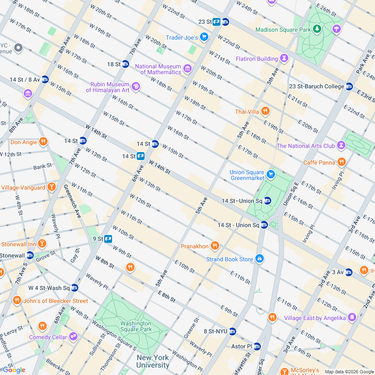 OpenGraph image for google.com/maps/place/14+Street+Station/@40.7362512,-73.9946859,16z/data=!4m13!1m7!3m6!1s0x89c259989e14aa8b:0xcd00afc9db20caa4!2sUnion+Square,+New+York,+NY+10003!3b1!8m2!3d40.7358633!4d-73.9910835!3m4!1s0x89c259bd41dec6fd:0x8baa3329e0a9440b!8m2!3d40.7382179!4d-73.9999366