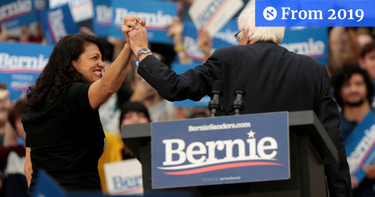 OpenGraph image for haaretz.com/us-news/rashida-tlaib-joins-aoc-omar-in-endorsing-bernie-sanders-for-president-1.8051270