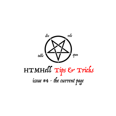 OpenGraph image for htmhell.dev/tips/the-current-page/
