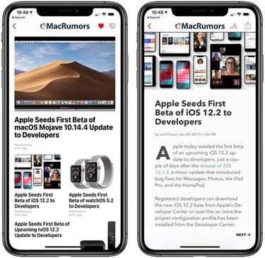 OpenGraph image for macrumors.com/2019/01/24/whats-new-in-ios-12-2/