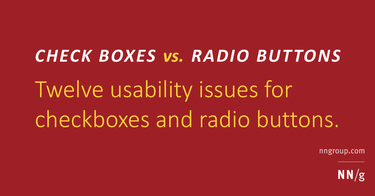 OpenGraph image for nngroup.com/articles/checkboxes-vs-radio-buttons/