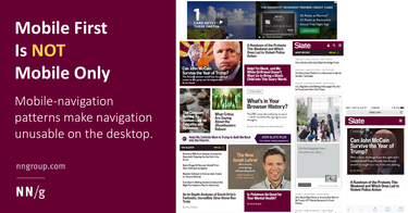 OpenGraph image for nngroup.com/articles/mobile-first-not-mobile-only/?utm_campaign=85788c5c9c-Customer_Journeys_Not_Mobile_Only_07_25_2016&utm_medium=email&utm_source=Alertbox&utm_term=0_7f29a2b335-85788c5c9c-24346817