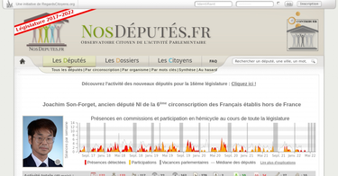 OpenGraph image for nosdeputes.fr/joachim-son-forget