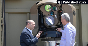 OpenGraph image for nytimes.com/2022/06/03/world/middleeast/israel-laser-rockets.html