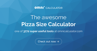 OpenGraph image for omnicalculator.com/food/pizza
