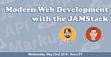 OpenGraph image for raymondcamden.com/2018/04/30/next-event-modern-development-with-the-jamstack/