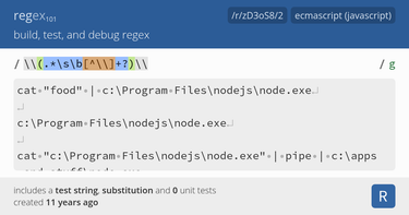 OpenGraph image for regex101.com/r/zD3oS8/2#javascript
