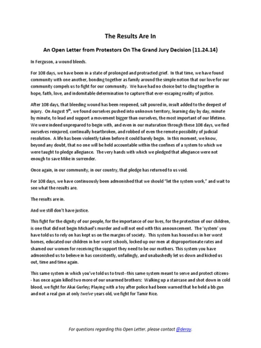 OpenGraph image for scribd.com/doc/248115932/The-Results-Are-in-Open-Letter-11-24-14