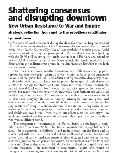 OpenGraph image for scribd.com/document/65408090/Shattering-Consensus-and-Disrupting-Downtown-New-Urban-Resistance-to-War-and-Empire