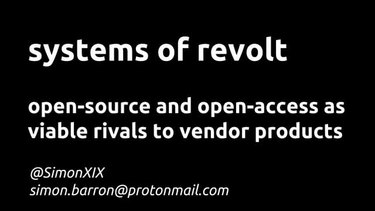 OpenGraph image for slideshare.net/UKSG/uksg-2018-breakout-systems-of-revolt-open-source-and-open-access-products-as-viable-rivals-to-vendor-products-barron