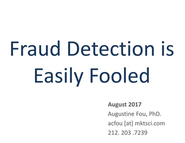 OpenGraph image for slideshare.net/augustinefou/fraud-detection-is-easily-fooled