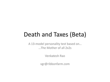 OpenGraph image for slideshare.net/vgururao/death-and-taxes-45147682?from_m_app=ios