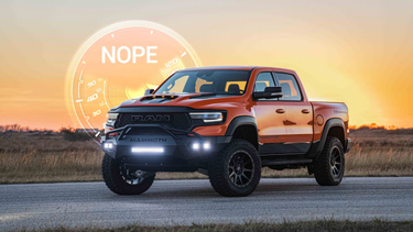 OpenGraph image for thedrive.com/news/44642/imported-1000-hp-hennessey-ram-trx-limited-to-55-mph-over-tax-loophole