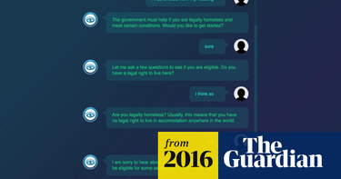 OpenGraph image for theguardian.com/technology/2016/aug/11/chatbot-lawyer-beat-parking-fines-helping-homeless-do-not-pay