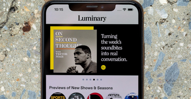 OpenGraph image for theverge.com/2019/4/22/18510897/luminary-podcast-app-launch-the-daily-gimlet-media-spotify