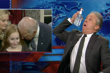 OpenGraph image for thewrap.com/jon-stewarts-daily-show-called-out-joe-biden-for-groping-back-in-2015-video/