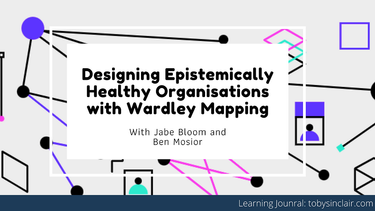 OpenGraph image for tobysinclair.com/post/learning-journal-wardley-mapping-ben-mosior-and-jabe-bloom-designing-healthy-organisations