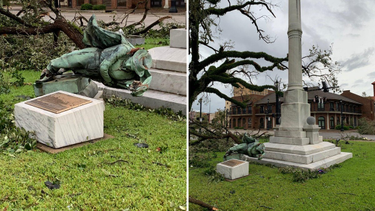 OpenGraph image for vice.com/en_us/article/n7wm7k/hurricane-laura-tore-down-a-confederate-statue-that-local-officials-voted-to-keep