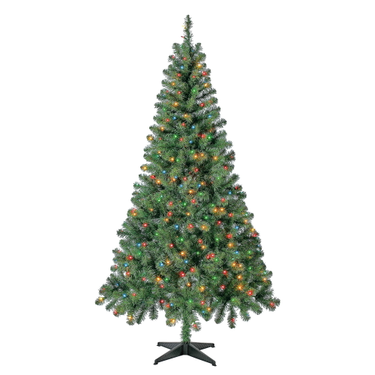 OpenGraph image for walmart.com/ip/Holiday-Time-Pre-Lit-Madison-Pine-Artificial-Christmas-Tree-6-5-Mini-Multicolor-Lights/435967986