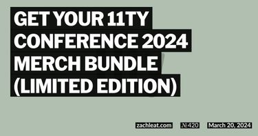 Get your 11ty Conference 2024 Merch Bundle (Limited Edition)