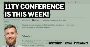 11ty Conference is this week!