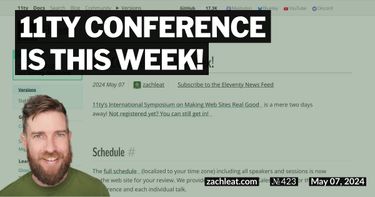 11ty Conference is this week!