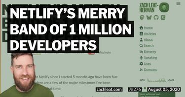 Netlify’s Merry Band of 1 Million Developers