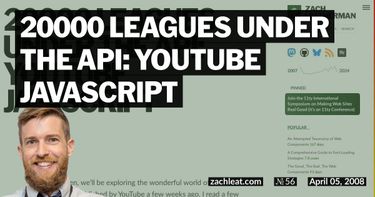 20000 Leagues Under the API: YouTube JavaScript