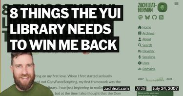 8 Things the YUI Library Needs to Win Me Back