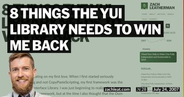8 Things the YUI Library Needs to Win Me Back