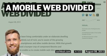 A Mobile Web Divided