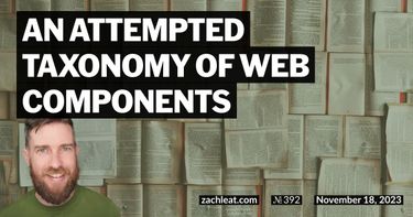 An Attempted Taxonomy of Web Components