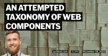 An Attempted Taxonomy of Web Components