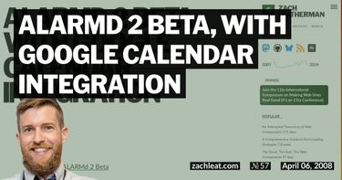 ALARMd 2 Beta, with Google Calendar Integration