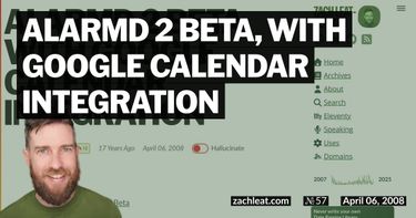 ALARMd 2 Beta, with Google Calendar Integration