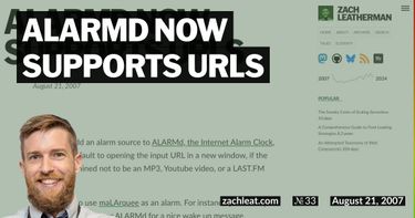 ALARMd now supports URLs