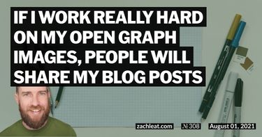 If I work really hard on my Open Graph Images, People will share my Blog Posts