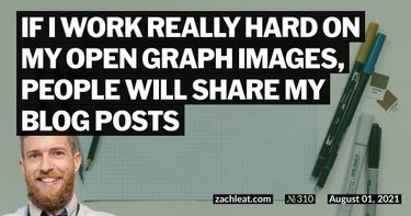 If I work really hard on my Open Graph Images, People will share my Blog Posts