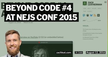 Beyond Code #4 at NEJS CONF 2015